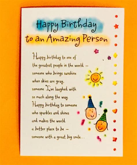 Happy Birthday To An Amazing Person Greeting Card By Ashley Etsy In Happy Birthday