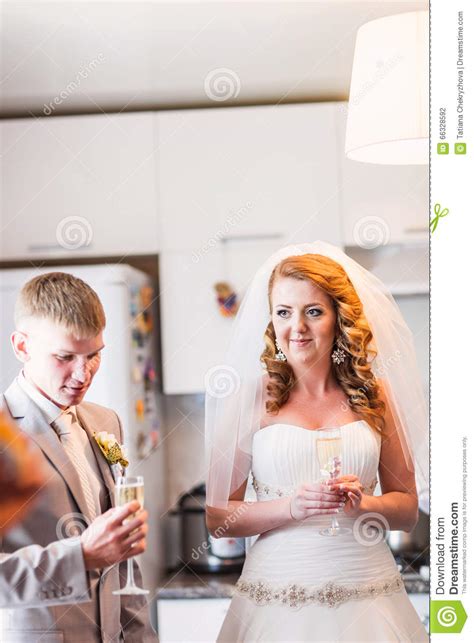 Bride And Groom Enjoying Meal At Wedding Reception Stock Photo Image Of Marriage Group