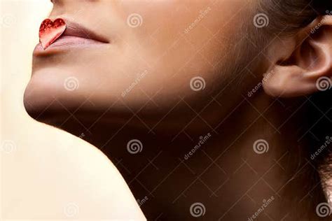 girl s lips stock image image of love healthy makeup 21918485