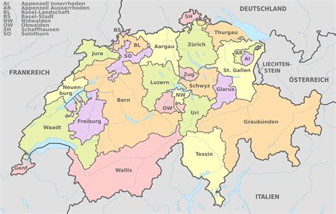 Peta Negara Swiss