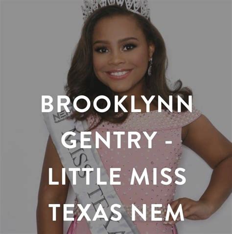 National Elite Little Miss Texas Brooklyn Gentry
