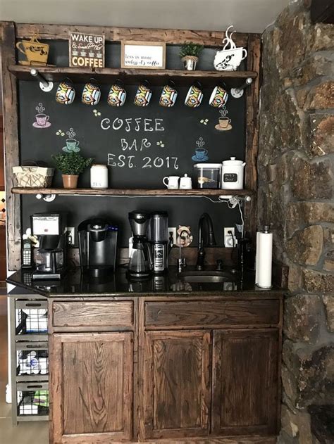 16 Stylish Home Coffee Bar Design Decor Ideas Lmolnar