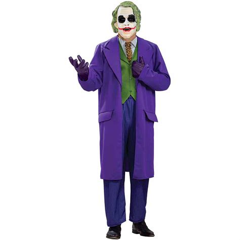 Adult Deluxe Licensed The Joker Batman Mens Halloween Fancy Dress Costume Outfit Mode €7638