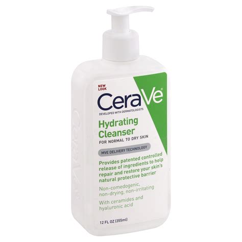 Cerave Cleanser Hydrating12oz Beauty Skin Care Facial Cleansers