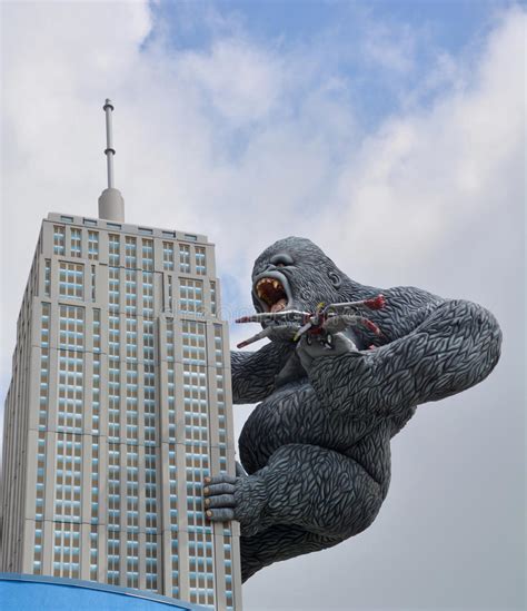 Gigant King Kong Na Empire State Building Obraz Editorial Obraz