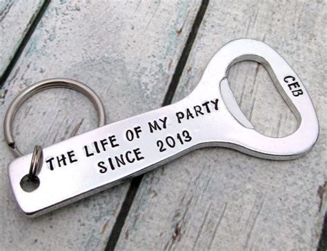 Hand Stamped Personalized Bottle Opener Key Chain 18