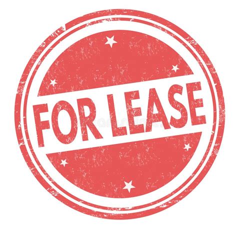 For Lease Red Sign With Copy Space Stock Vector Illustration Of