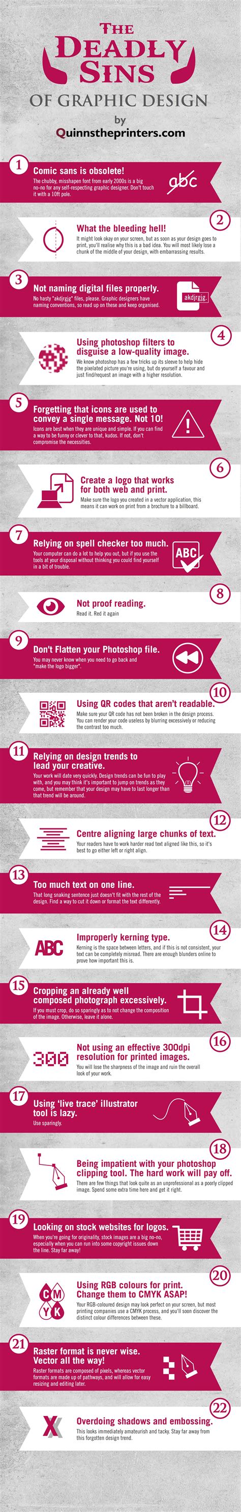 The 22 Deadly Sins Of Graphic Design That You Should Be Wary Of