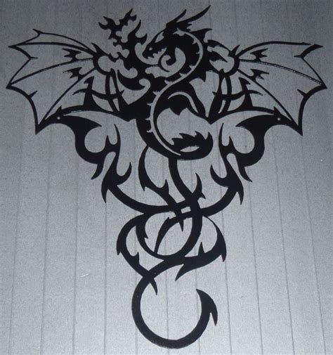 Dragon Black Metal Art Wall Decor Great T Etsy