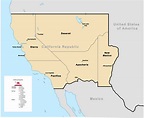 The California Republic in 2021, Geographical Extent and Demographics ...