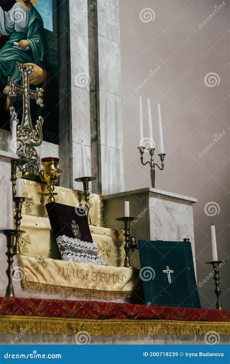 Odessa Ukraine July 5 2014 The Interior Of The Armenian Apostolic