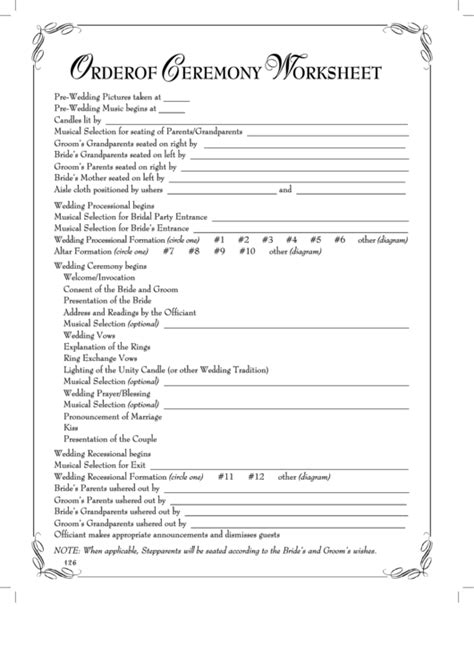 top  wedding ceremony templates