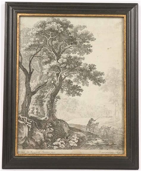 Lot Detail Old Master Etching Forest Scene With A Couple