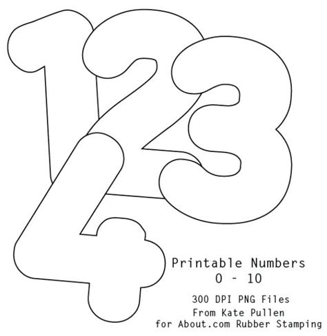 Free Printable Bubble Numbers Free Printable