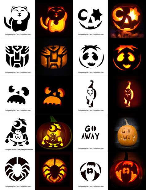 290 Free Printable Halloween Pumpkin Carving Stencils