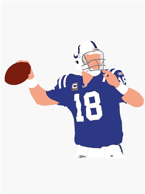Peyton Manning Sticker For Sale By Jennadrew Redbubble