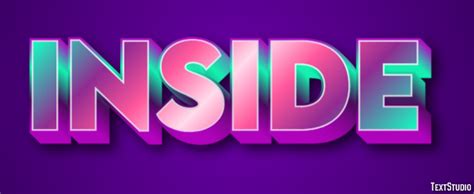 Inside Text Effect And Logo Design Word Textstudio