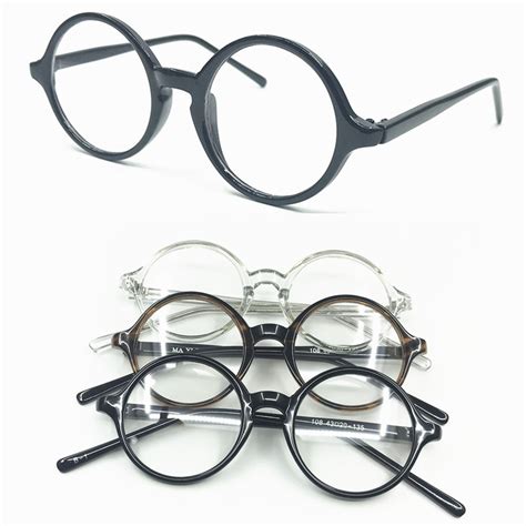 Cubojue Round Glasses Men Women Harry Potter Eyeglasses Frame Black