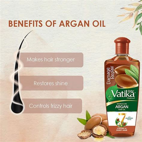 Dabur Vatika Naturals Moroccan Argan Hair Oil With 7 Ayurvedic Herbs