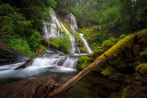 Panther Creek Falls In The Columbia River Gorge Oc 2000x1333 R