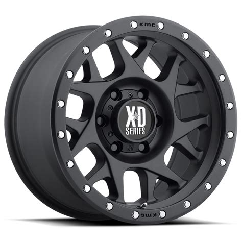 Xd Xd127 Bully Satin Black With Reinforcing Ring 18x9 Et18 6x1397