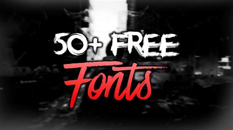 The Best Fonts 2018 50 Free Fonts For Gfx Design Youtube