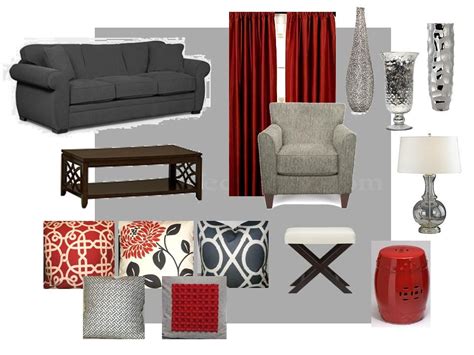 Previous set of related ideas. Future living room - gray, red, and cream...yes please | Grey and red living room, Living room ...