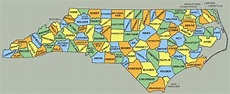 Map of North Carolina Counties