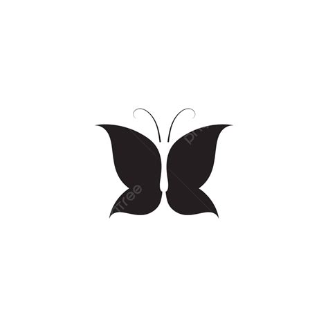 Simple Conceptual Butterfly Logo Design Template With Vector