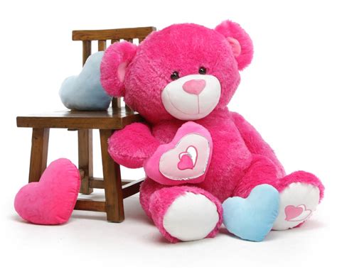 Chacha Big Love 42 Hot Pink Valentine Teddy Bear Giant Teddy Bears