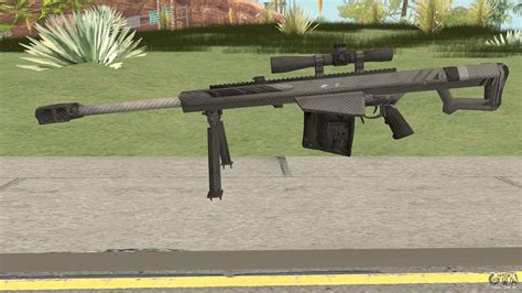 Barrett Xm109 Carbon Fiber 25mm Para Gta San Andreas