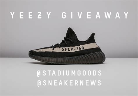 Sneaker News Stadium Goods Yeezy Giveaway