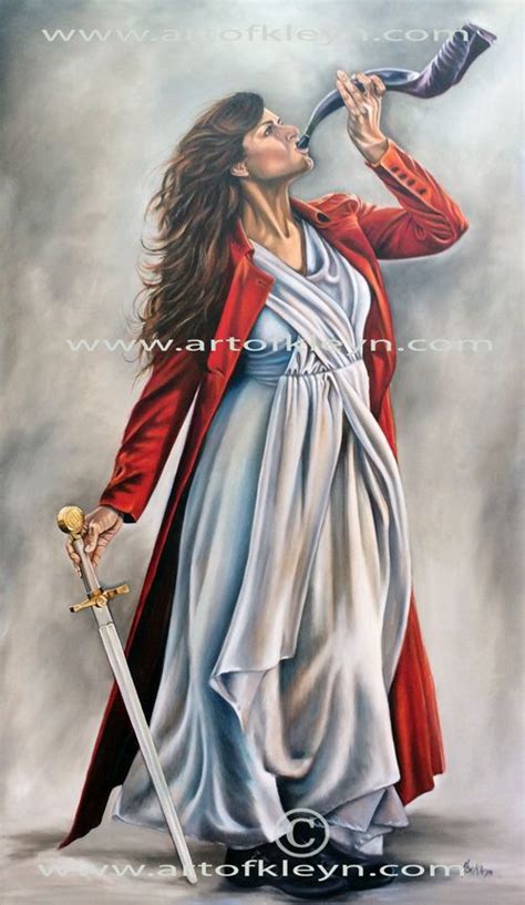 Ilse Kleyn The Shofar And Sword Prophetic Art Prophetic Painting