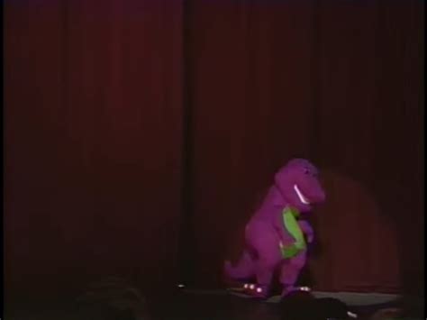 Barney Shows Up At The Curtains By Kidsongs07 On Deviantart