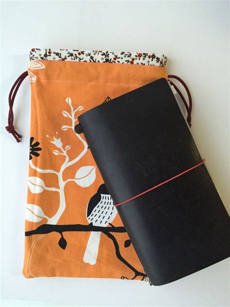 Midori Traveler S Notebook Bag Drawstring By LowlandOriginals On Etsy
