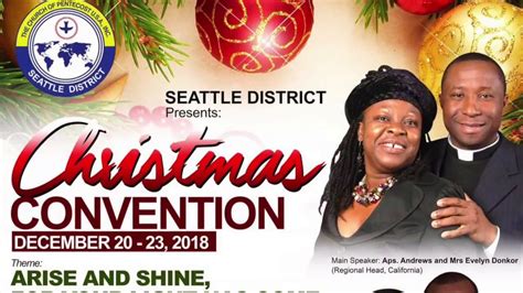 The Church Of Pentecost U Sa Inc Seattle District 2018 Christmas