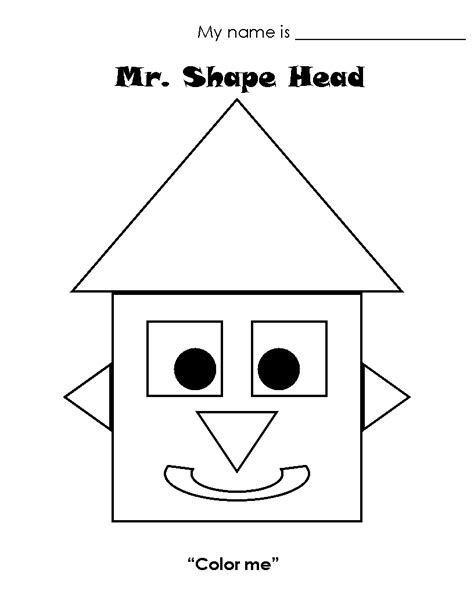 Simple Shapes Coloring Pages