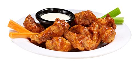 Buffalo, new york, is the home of the hot wing, and unlike other wings, these prized poultry parts are never battered or breaded. Wings & Boneless - BoomerJacks Grill & Bar