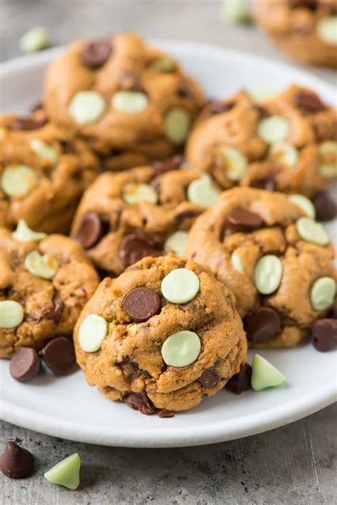Mint Chocolate Chip Cookies Soft And Chewy