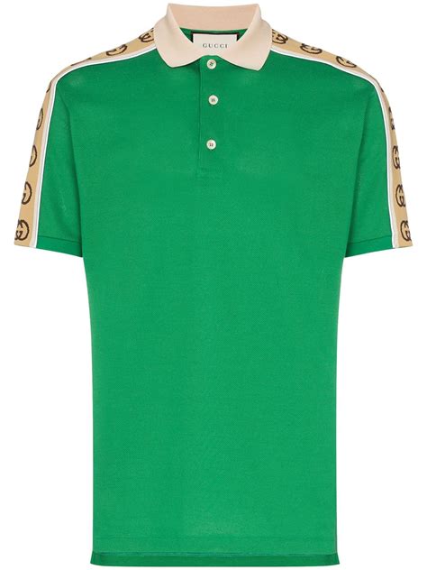 Gucci Gg Stripe Polo Shirt Farfetch