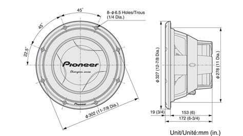 I also show you what math equations to use and how to design using a variable dimension. TS-W308D4 - 12" Champion Series Subwoofers with 1400 Watts Max. Power | Pioneer Electronics USA