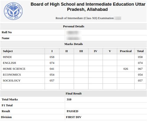 Check Up Board 12th Class Result