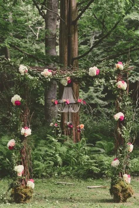 31 Charming Woodland Wedding Arches And Altars Crazyforus