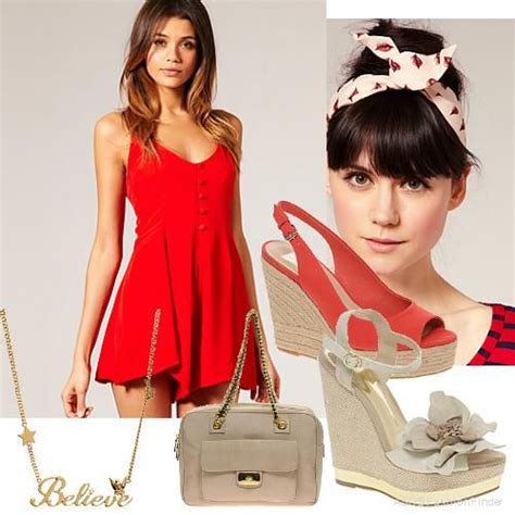 Red Playsuit Women S Outfit Asos Fashion Finder Red Playsuit Womens Playsuits Clothes