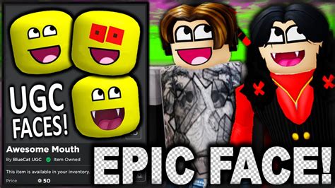 How To Re Make Every Epic Face On Roblox Using Ugc Accessories Youtube