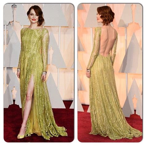 Emma Stone Hit The Red Carpet Of The 2015 Oscars At The Dolby Theatre