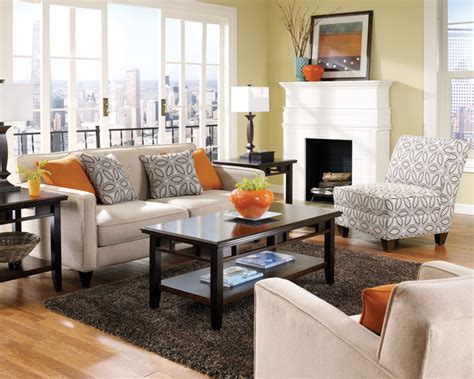 Since the living room is small and possibly the people living in this home is just a few, they chose few but larger furniture; Contemporary Furniture Style Fits Your Needs ...