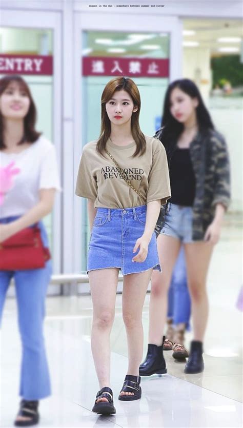 Twice Sana Airport Fashion Basic Outfits Kpop Outfits Girly Outfits Simple Outfits Summer