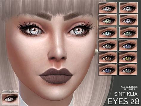 12 Colors Found In Tsr Category Sims 4 Female Costume Makeup Sims 4