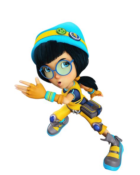 A Cartoon Character Wearing Glasses And A Blue Hat Is Flying Through